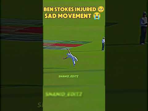 BEN STOKES INJURED 🥺 SAD MOVEMENT 😭 #cricket #cskvsmi #shorts #shortsfeed