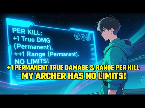 GOD SSS TALENT: +1 PERMANENT True Damage &amp; Range PER KILL! My Archer Has NO LIMITS!
