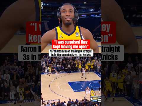 Nesmith led the Pacers epic comeback 🔥