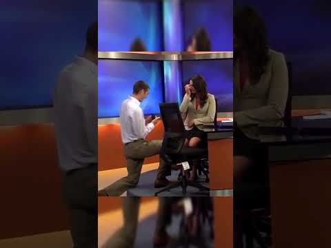 News Anchor Gets Proposed to on TV❤️
