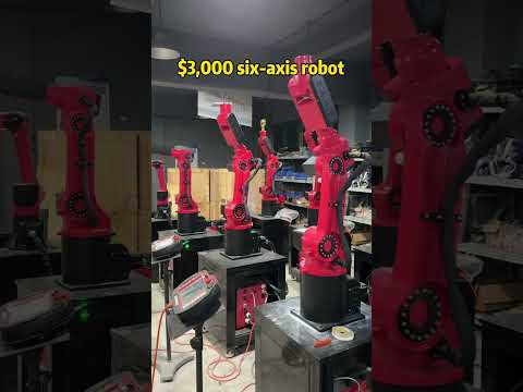 A six-axis robot worth $3,000, arm width 940mm, load 5kg #factory #six-axis robot #industrial robot