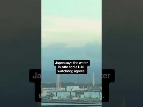 Japan begins releasing treated radioactive wastewater from Fukushima nuclear plant disaster #shorts