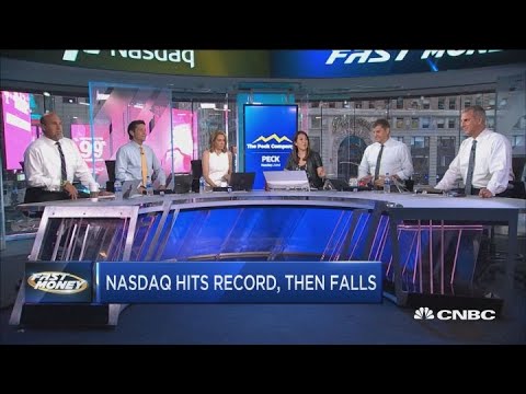The Nasdaq hit a record high today, but the party may not last