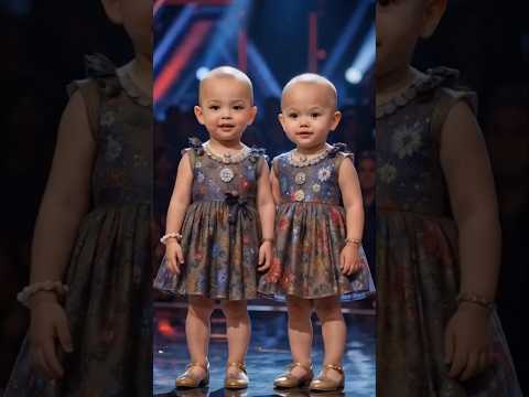 Two girls give an amazing show on the AGT stage #americasgottalent #agt #agtseason15 #baby