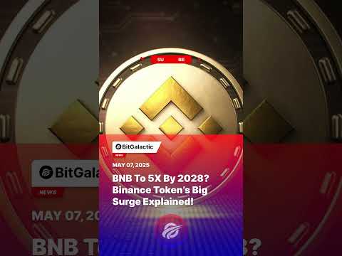 BNB to 5X by 2028? Binance Token’s Big Surge Explained! - BitGalactic News