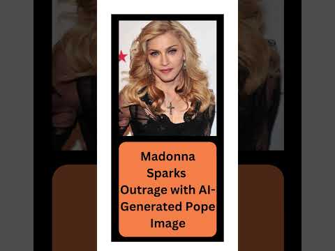 Madonna Sparks Outrage with AI Generated Pope Image#madonna #pope #popefrancis