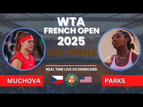 Karolina Muchova vs Alycia Parks Live Scores: WTA French Open 2025 1/64-Finals