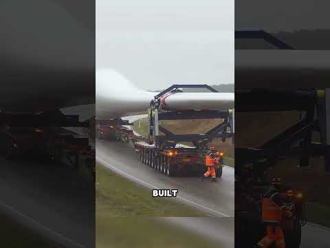 This Is How Wind Turbine Blades Are Transported!