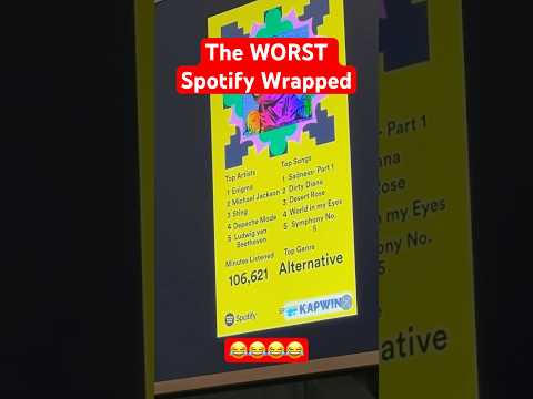 The Most Embarrassing Spotify Wrapped Ever #shorts #spotify