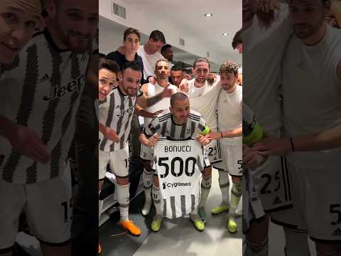 Leonardo Bonucci makes his milestone 500th appearance for Juventus on Europa League semi-final