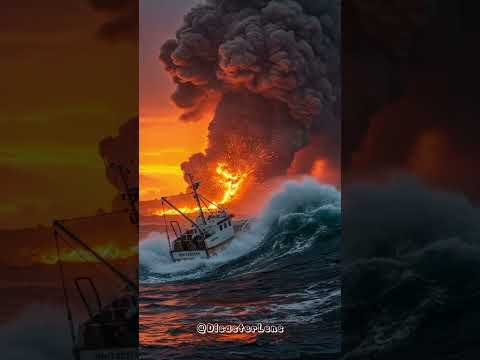 Seconds Before Catastrophe: Explosive Volcanic Eruption Threatens Entire Village!!!!