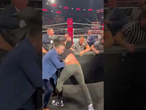🔥SETH ROLLINS &amp; CM PUNK BRAWL IN BOSTON🔥 #cmpunk #sethrollins #wweraw #wwe #boston