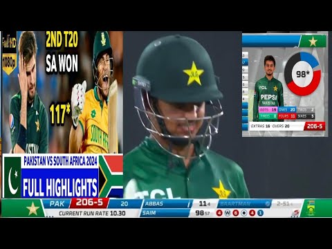 Pakistan🇵🇰 Vs South Africa🇿🇦 | 2nd T20 Match | Full Highlights | Spotlight Studio Highlights