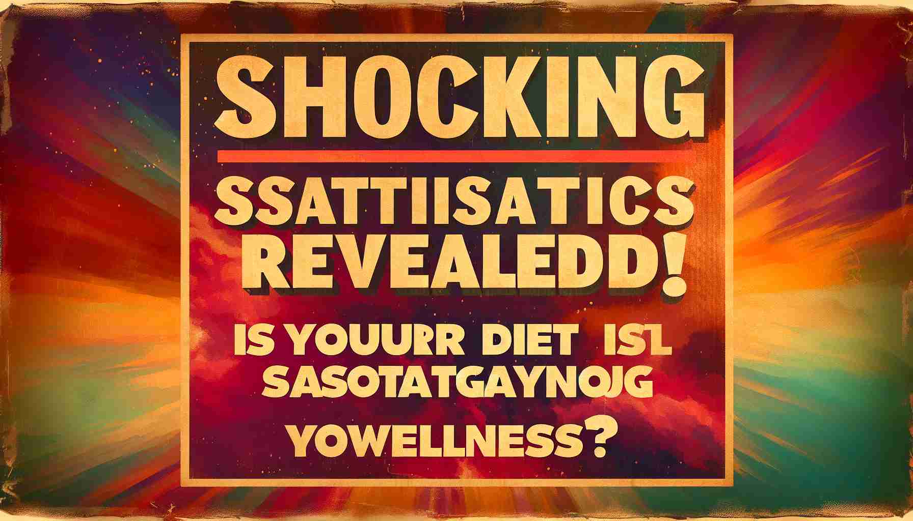 Shocking Statistics Revealed! Is Your Diet Sabotaging Your Wellness? Shocking Statistics Revealed! Is Your Diet Sabotaging Your Wellness?
