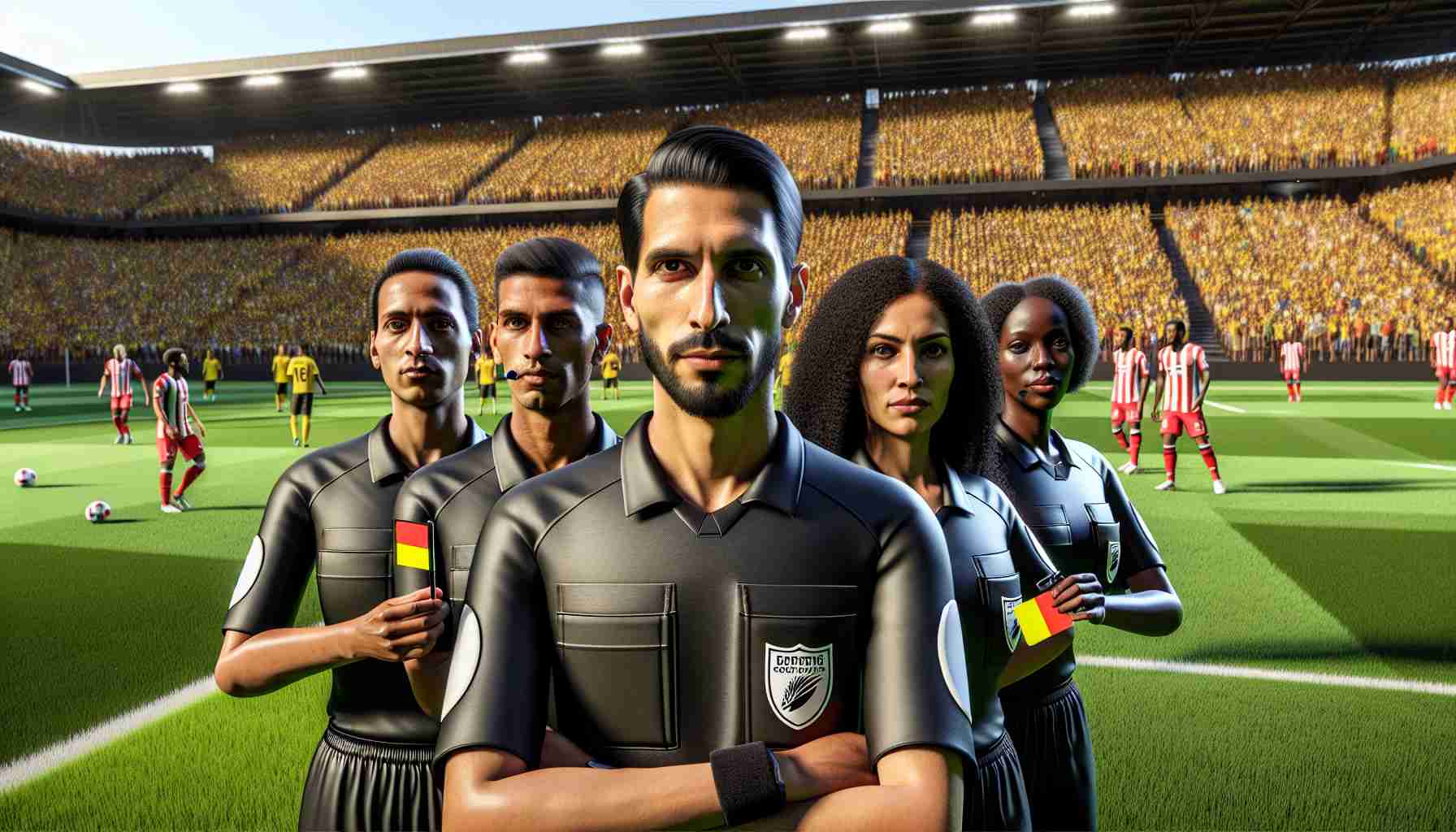 Exciting Match Underway! Meet the Refereeing Team Exciting Match Underway! Meet the Refereeing Team