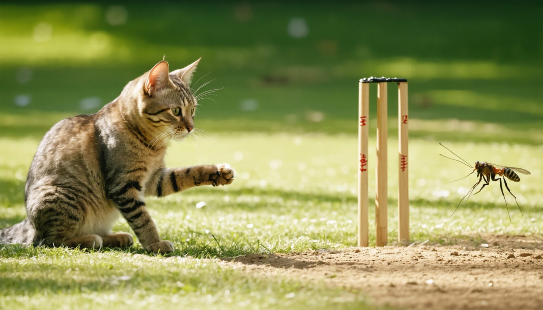 Close Calls and Cat Surprises: An Unpredictable Cricket Clash Close Calls and Cat Surprises: An Unpredictable Cricket Clash